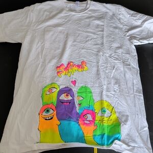 Vintage American Apparel Graffiti Classic White T-Shirt Men's Large